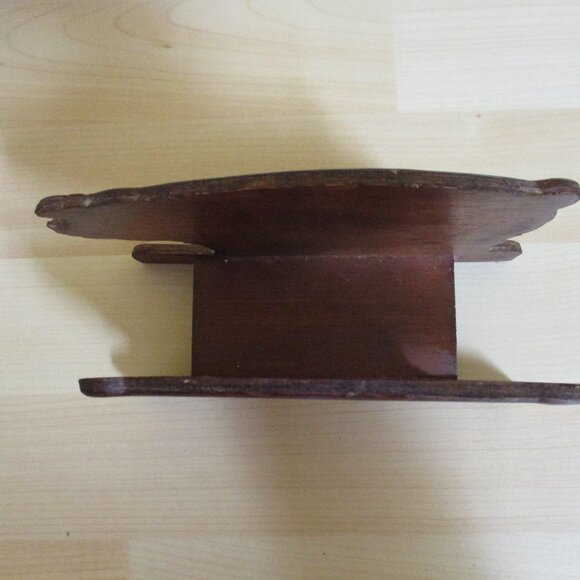 FINAL SALE Leaving Poshmark! VTG Wooden PIG, rustic Napkin/Letter holder - Picture 4 of 7